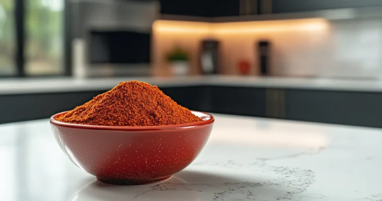 Achiote spice in a modern kitchen setting