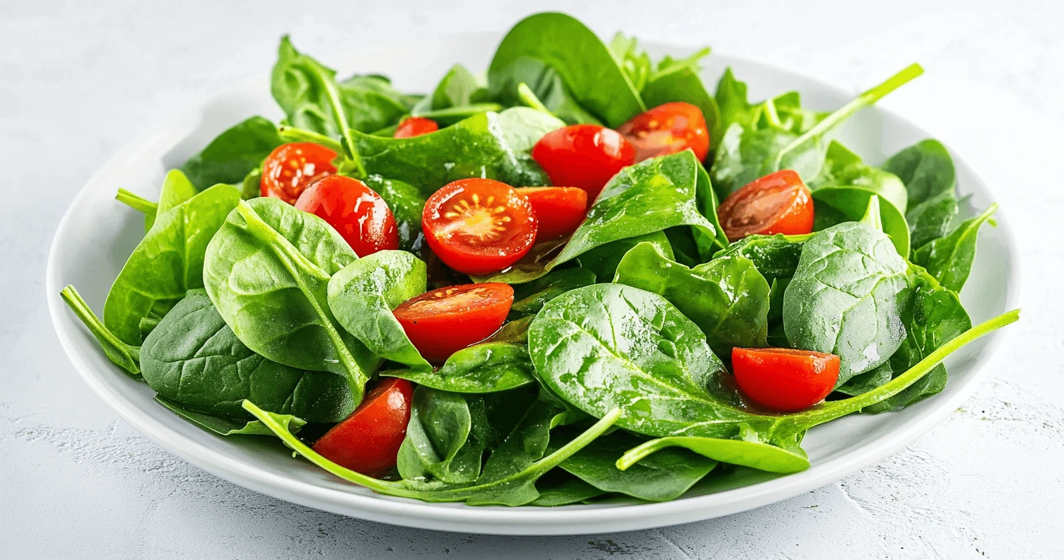 A bowl of sweet green salad with fresh ingredients in a modern dining space