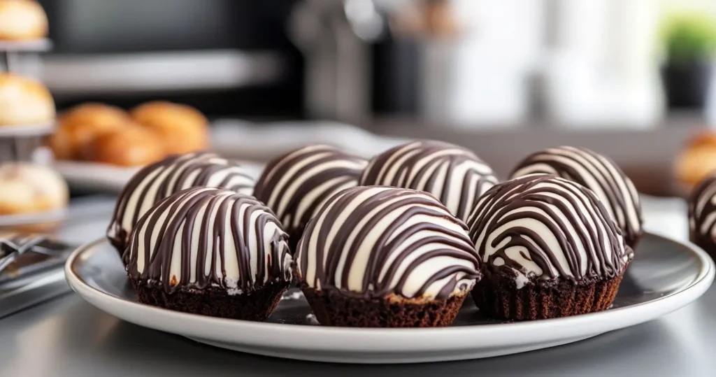 Freshly baked Zebra Cakes displayed