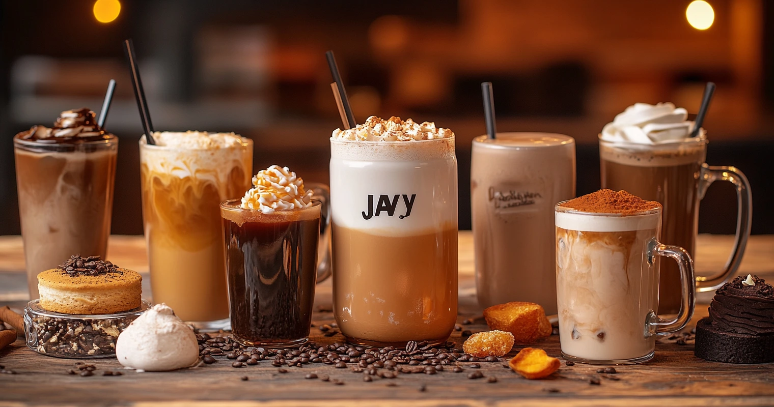 A pumpkin spice latte with a cinnamon stick and whipped cream topping