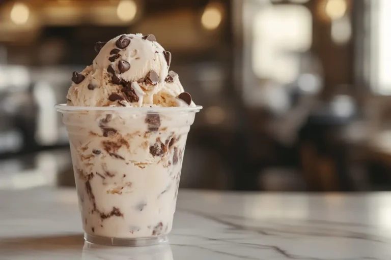 chocolate chip Blizzard-style dessert