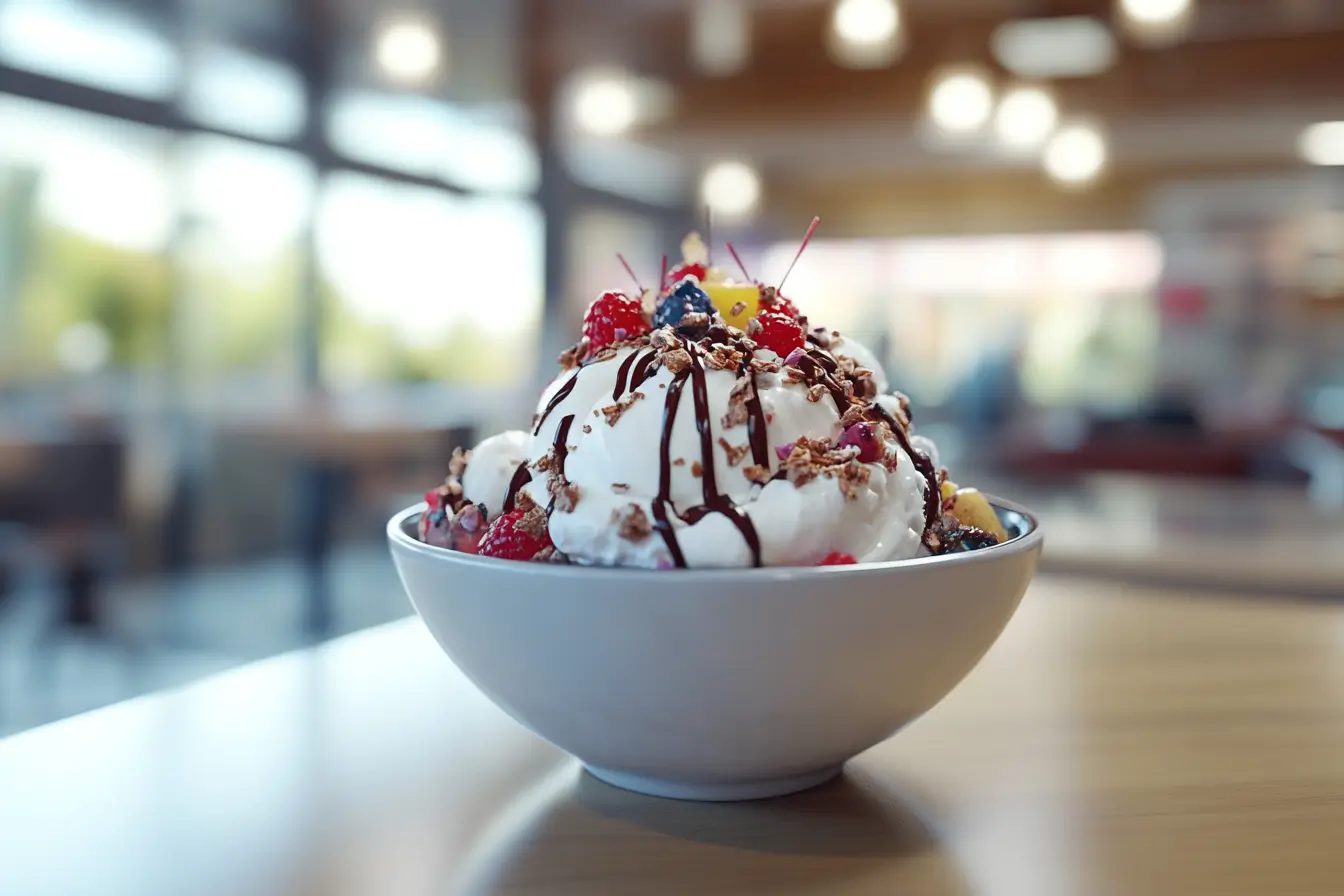 sundae with hot fudge