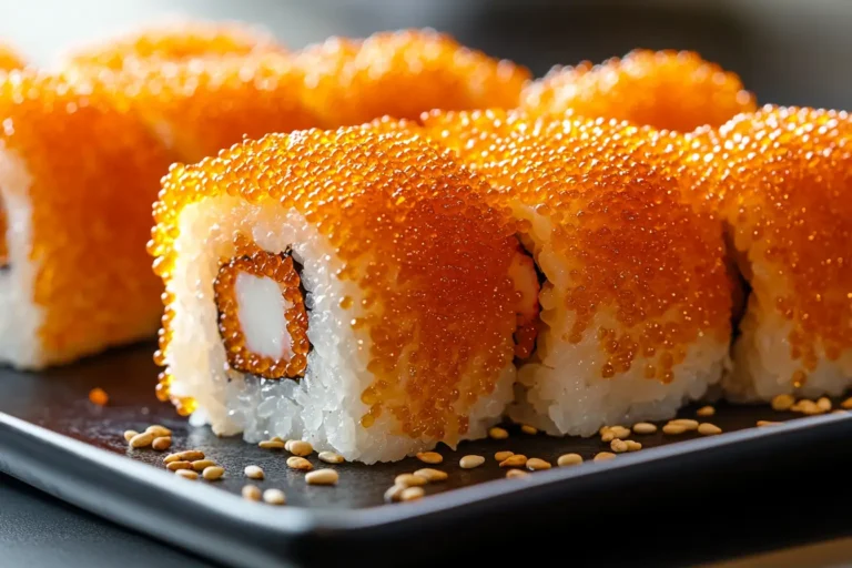 Sushi Rolls with Tobiko