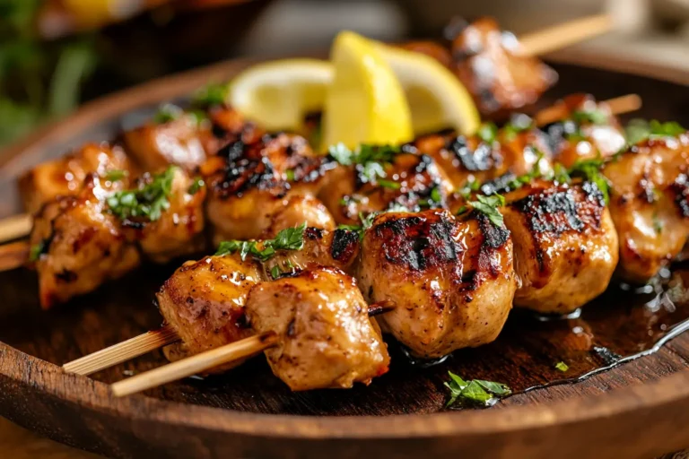 Yummy Honey Chicken Kabobs