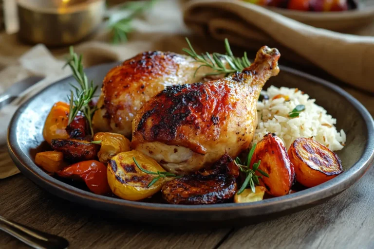 Roast Sticky Chicken-Rotisserie Style