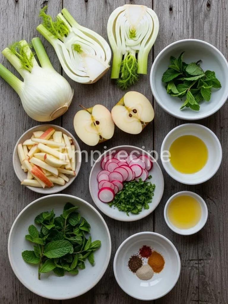 Fennel Slaw with Mint Vinaigrette