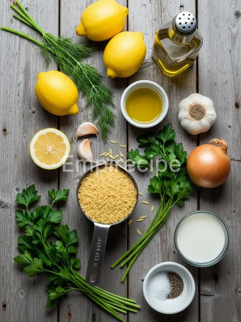 Greek Lemon Orzo Soup