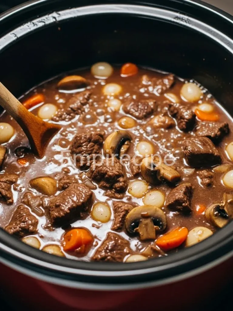 Slow Cooker Beef Bourguignon