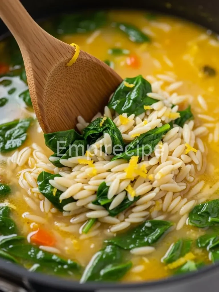 Greek Lemon Orzo Soup