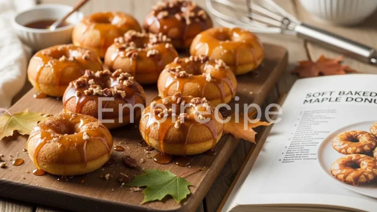 Soft Baked Maple Donuts