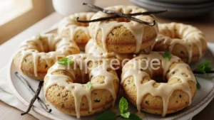 Baked Vanilla Bean Donuts