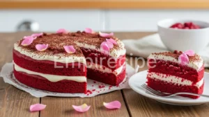 Red Velvet Heart Cake