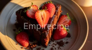 Chocolate Strawberry Heart Cake