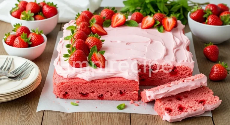 Strawberry Sheet Cake