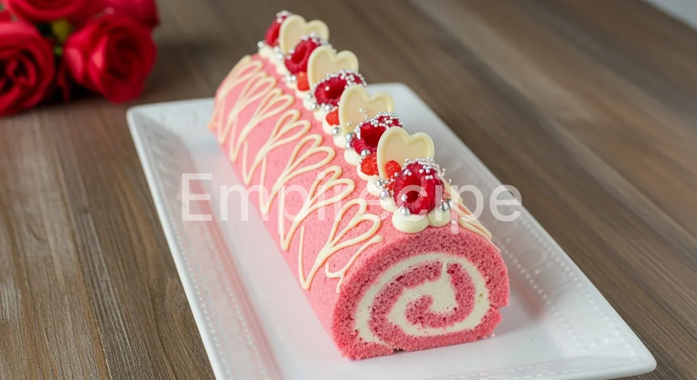 Valentine’s Day Roll Cake