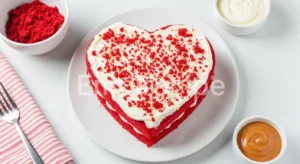 Heart Shaped Red Velvet Cake