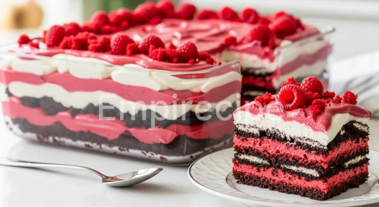 Red Velvet Dessert Lasagna