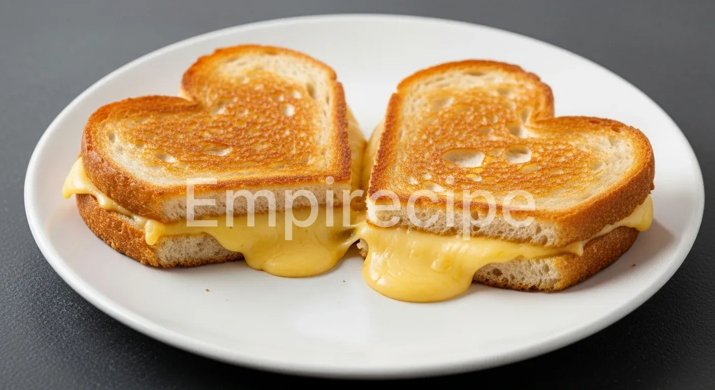 Heart Shaped Grilled Cheese