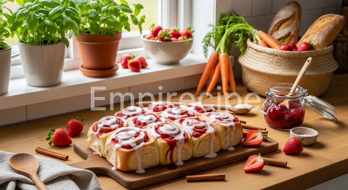Strawberry Cinnamon Rolls