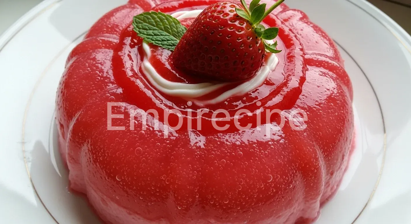 Strawberry Bavarian Gelatin