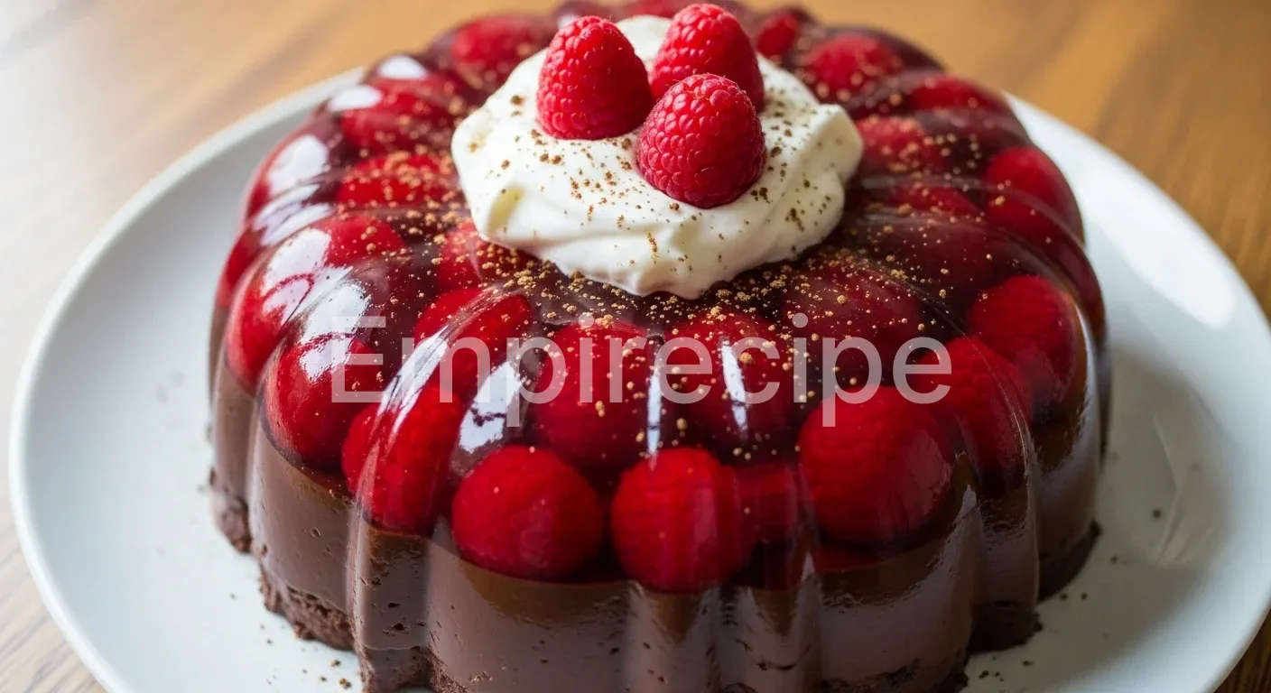 Raspberry-Chocolate Gelatin