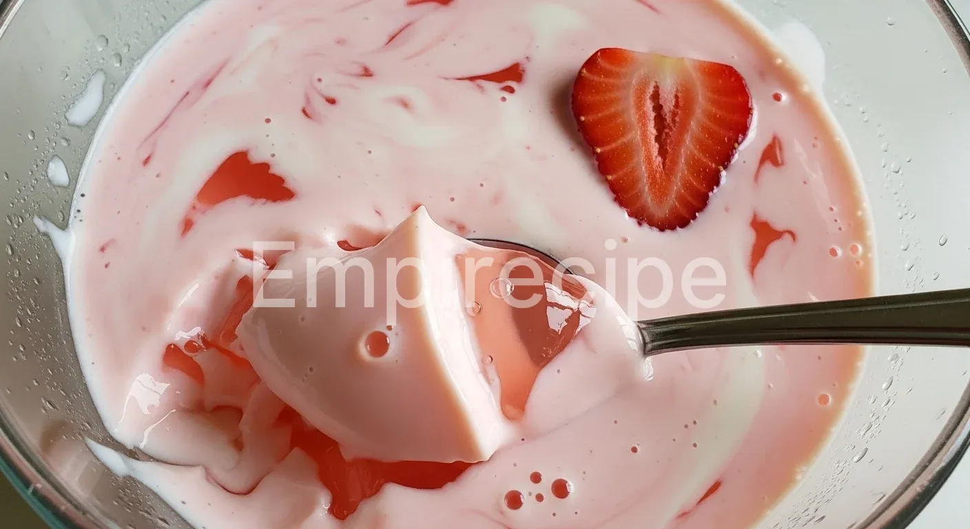 Creamy Strawberry Gelatin