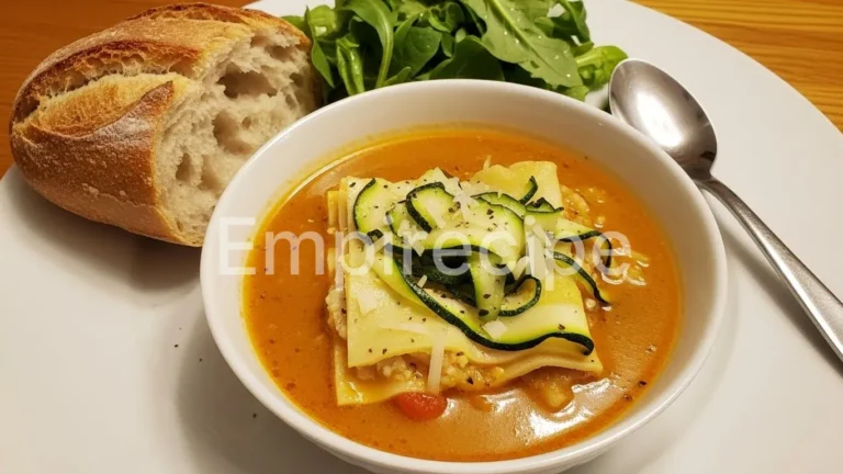 Zucchini Ribbon Lasagna Soup