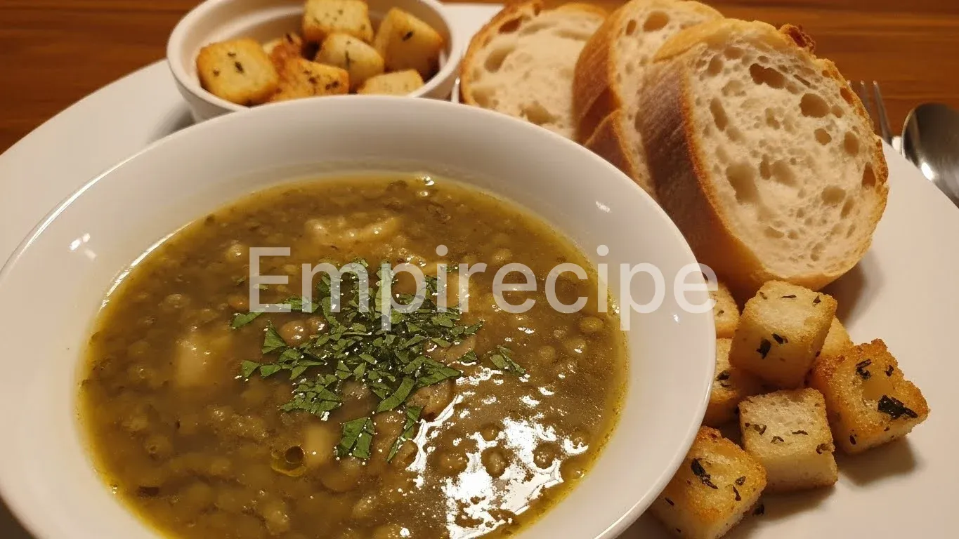 Classic French Green Lentil Soup