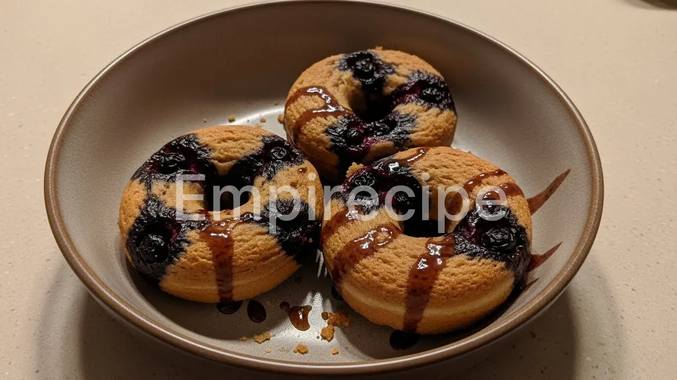 Baked Blueberry Donuts