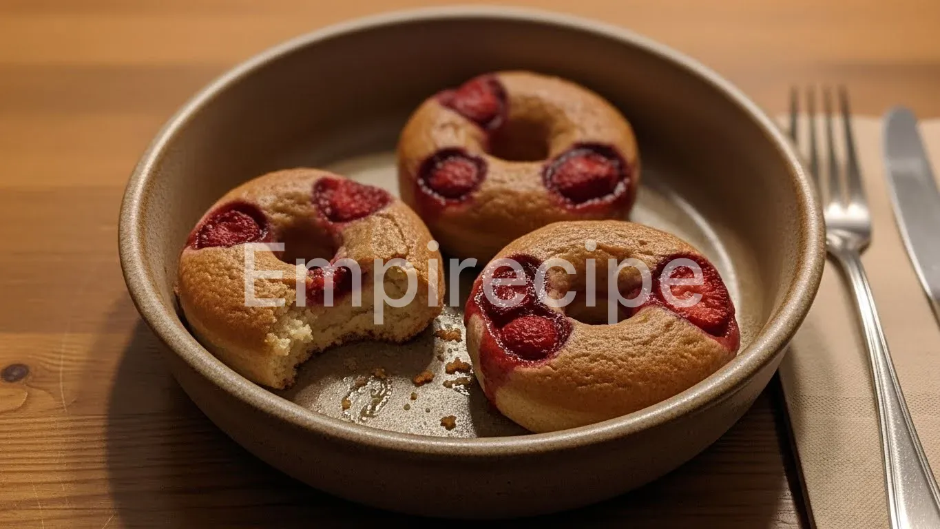 Strawberry Baked Donuts