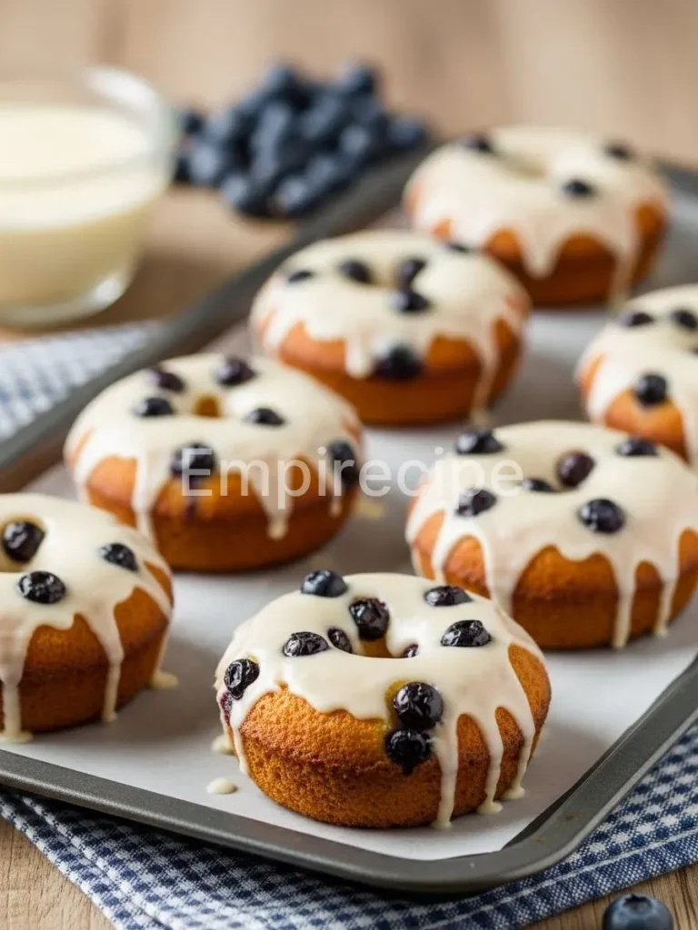 Old-Fashioned Blueberry Cake Donuts