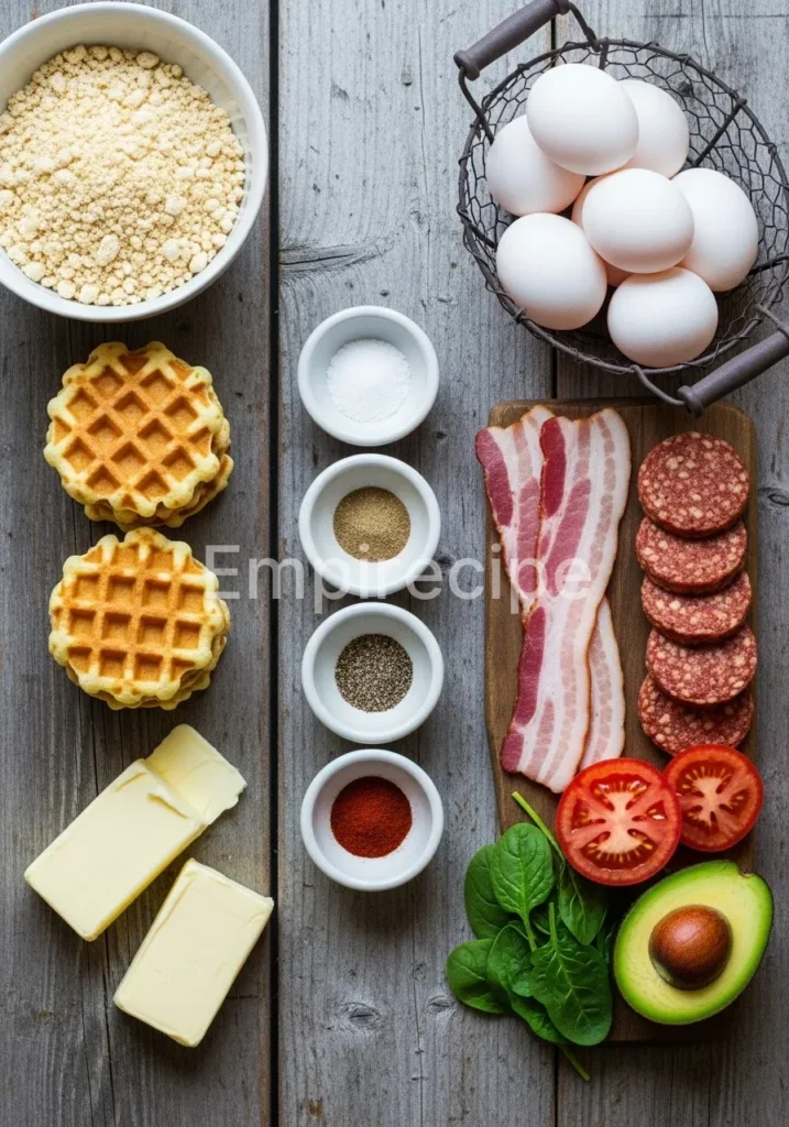 Mini Waffle Breakfast Sandwiches