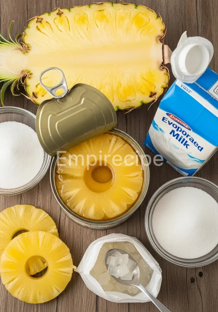 Milky Pineapple Gelatin