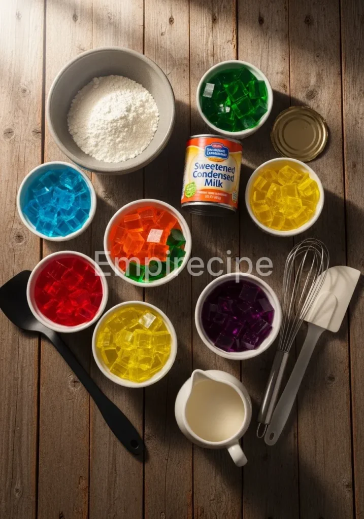 Stained Glass Gelatin Cake