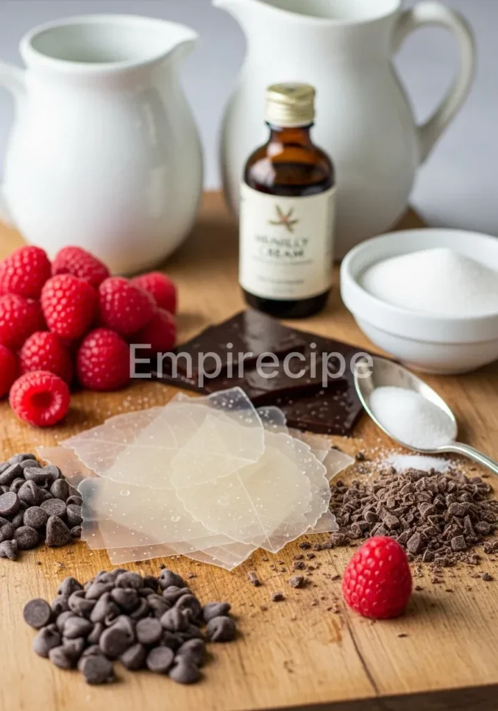 Raspberry-Chocolate Gelatin