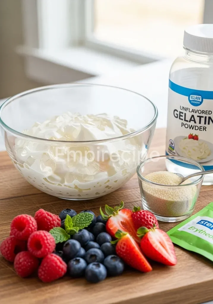 Low-Carb Yogurt Gelatin