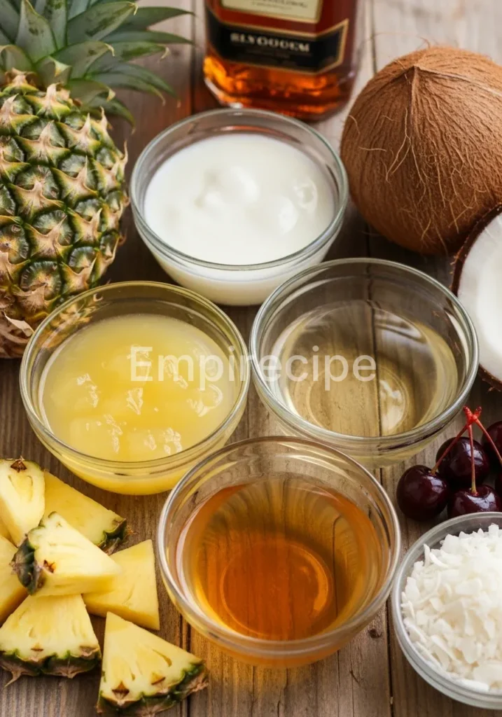 Piña Colada Layered Gelatin