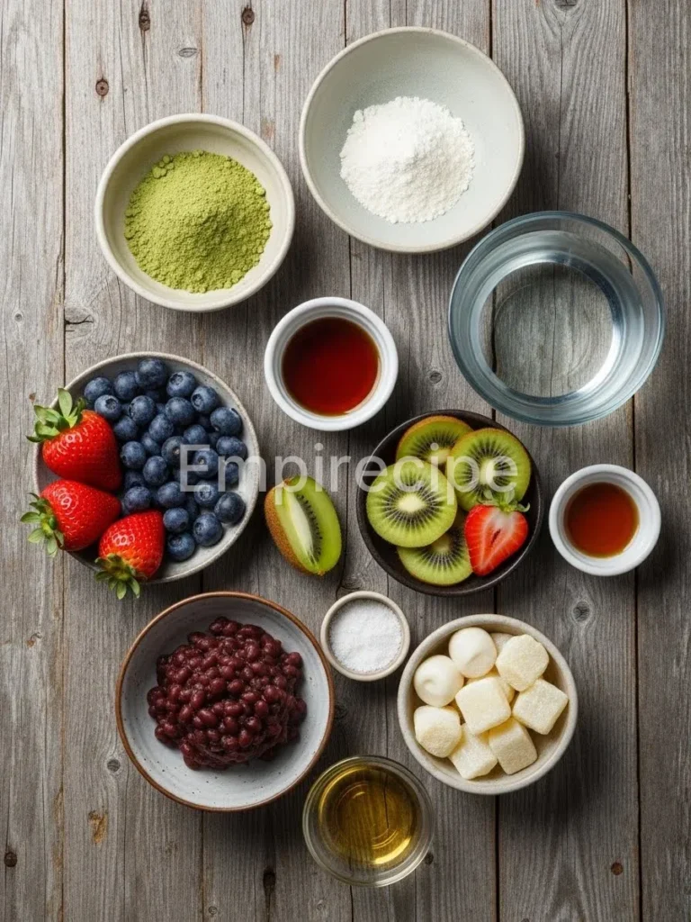 Matcha Anmitsu Gelatin Dessert