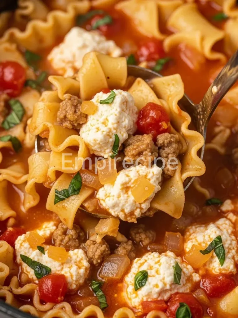 Ricotta Lasagna Soup