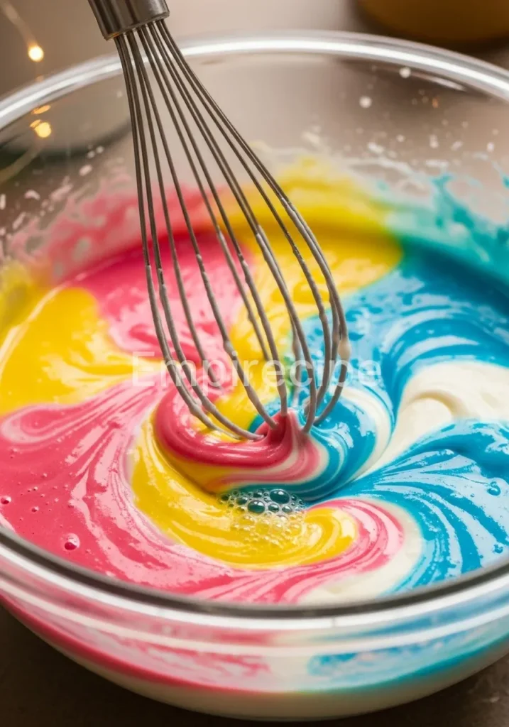 Colorful Gelatin Cheesecake