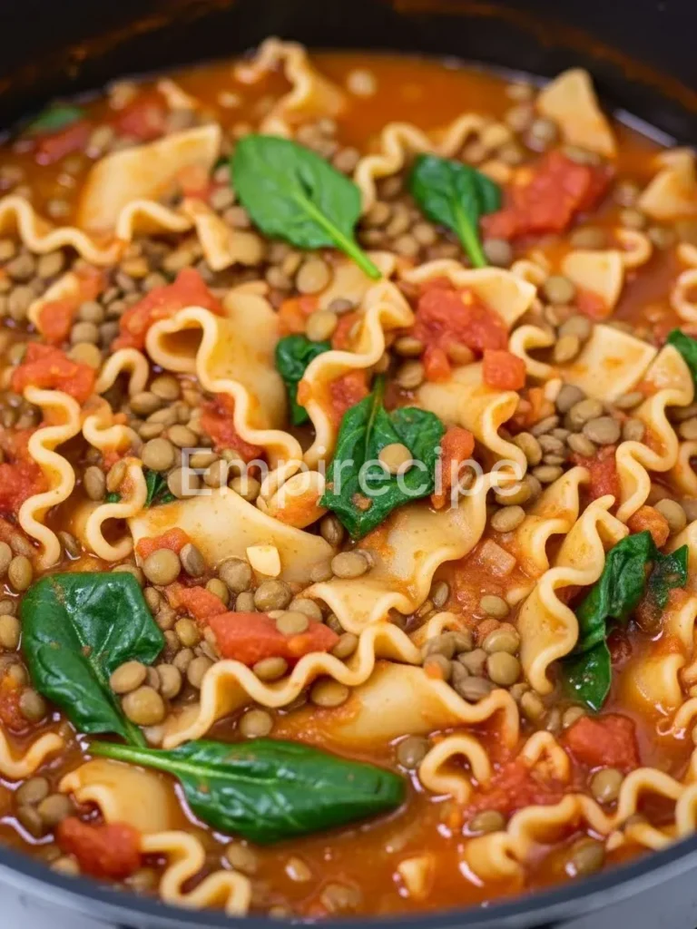 Vegan Lentil Lasagna Soup