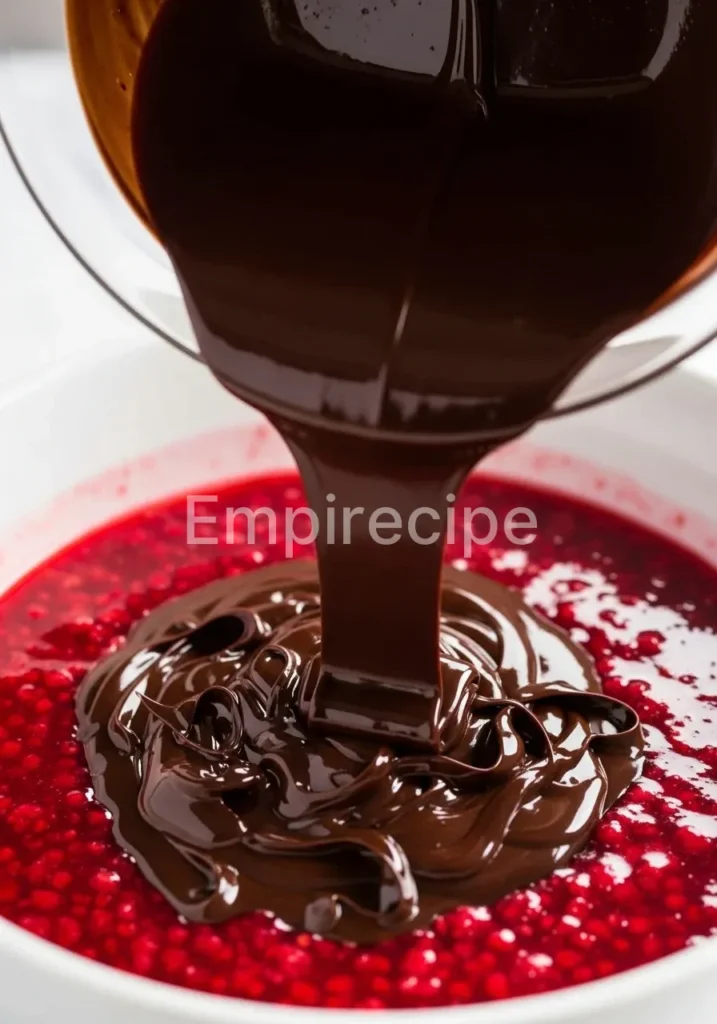 Raspberry-Chocolate Gelatin