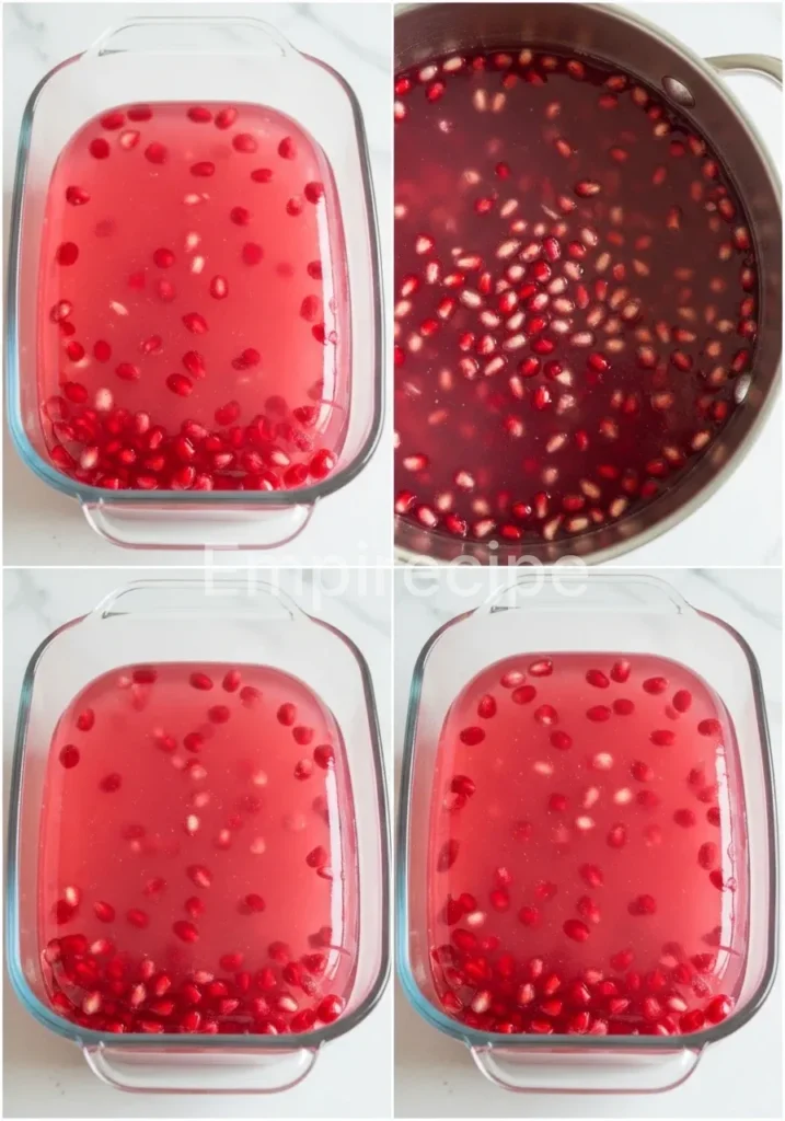 Pomegranate-Rosé Gelatin