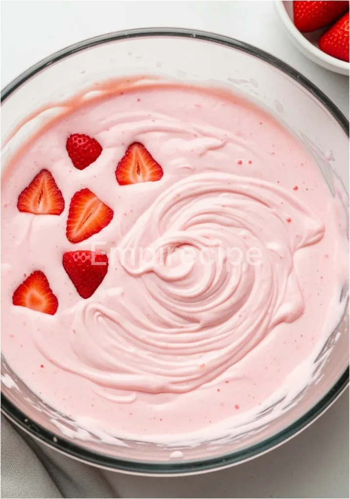 Creamy Strawberry Gelatin
