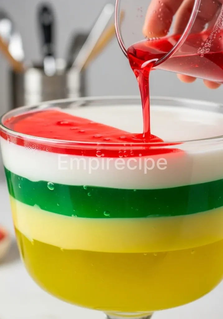 Striped Gelatin Dessert