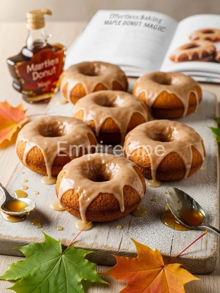 Soft Baked Maple Donuts