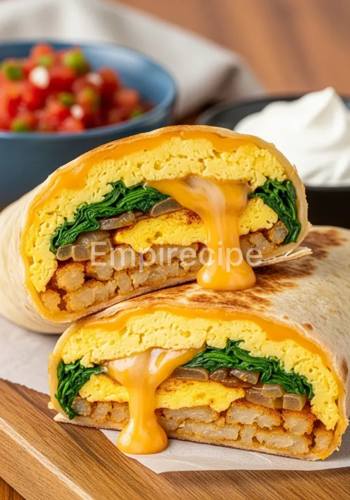 Easy Grilled Cheese Breakfast Burrito