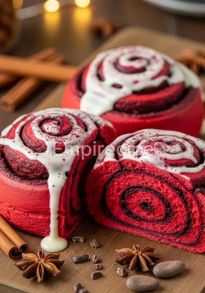 Red Velvet Cinnamon Rolls