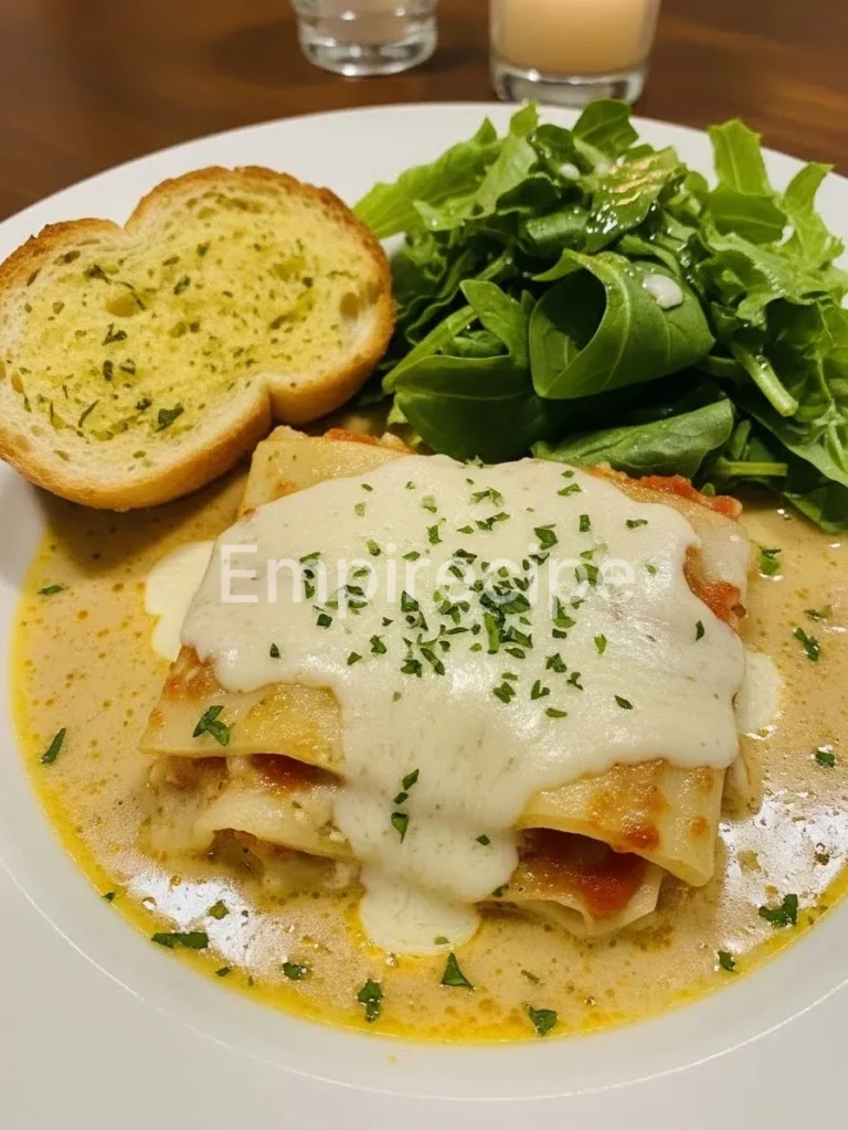 White Chicken Lasagna Soup