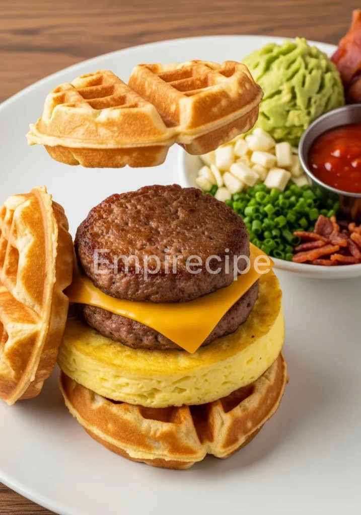 Mini Waffle Breakfast Sandwiches